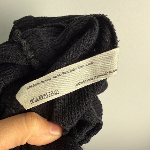 Free People Show Your Shoulder Romper Tassel Longsleeve Black Medium Boho Hippie - Picture 7 of 9